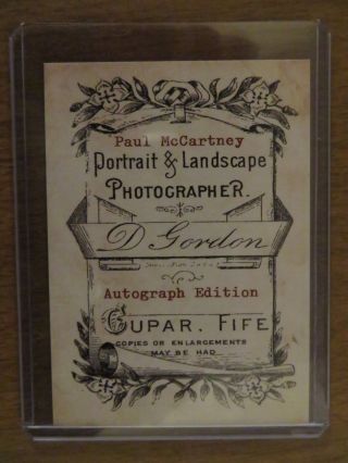 D.  Gordon Reprinted Autograph Beatles trading cards George Ringo Paul John 5
