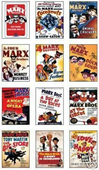 The Marx Brothers Film Poster Trading Card Set