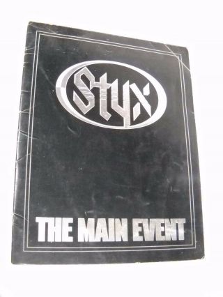 Styx The Main Event Concert Program