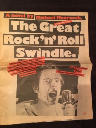 Sex Pistols - Great Rock ‘n Roll Swindle Newspaper Book