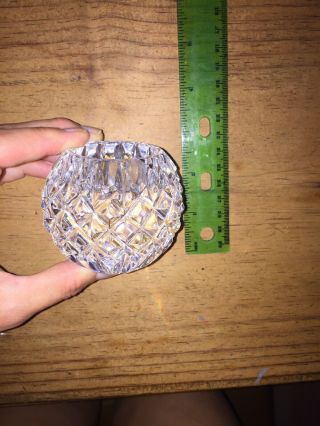 Waterford Crystal Ball Candle Votive Holder 6
