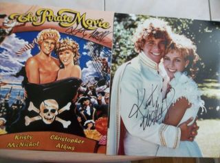Kristy Mcnichol Two Signed 8x10 The Pirate Movie Christopher Atkins