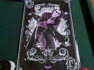 Heath Ledger The Joker Card Quid Ita Serius? Batman Dark Knight Poster 22 " X 34 "