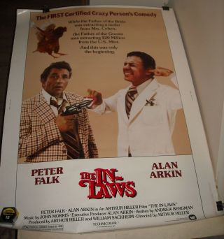 1979 Peter Falk & Alan Arkin In The In Laws Heavy Stock Paper Movie Poster