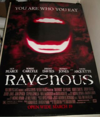 Rolled 1998 Ravenous Advance 1 Sheet Movie Poster Cannibalism Horror Wendigo