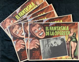 El Fantasma De La Opereta Tin Tan Mexican Lobby Card Set Of 6
