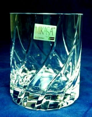 Olympus By Mikasa Pattern Vintage Since 1987 Double Old Fashioned Crystal Glass