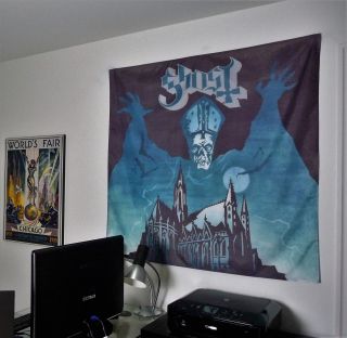 Ghost Heavy Metal Band Opus Eponymous Huge 4x4 Banner Fabric Poster Flag Cd