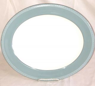 Royal Worcester China Orleans Blue 15 1/2 " Oval Platter