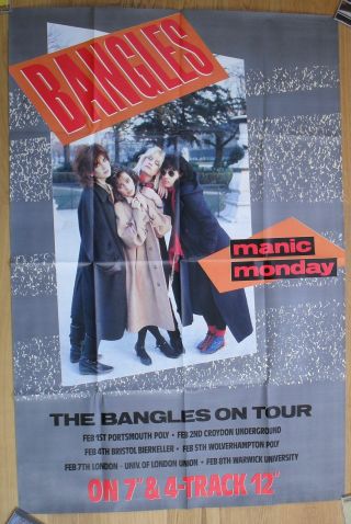 The Bangles Manic Monday Promo Poster 