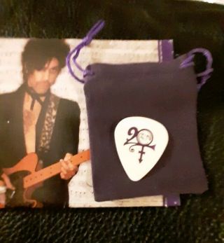Prince 2010 20 Ten Concert Guitar Pick Live Purple
