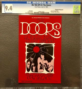 Bill Graham The Doors 1969 Bg 186 Postcard Mailer - Tuten -