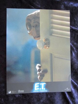 E.  T.  The Extra Terrestrial Lobby Card 12 - E.  T.  Lobby Card 20th Anniversary