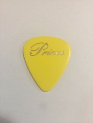 Prince Rare Yellow Guitar Pick Picks