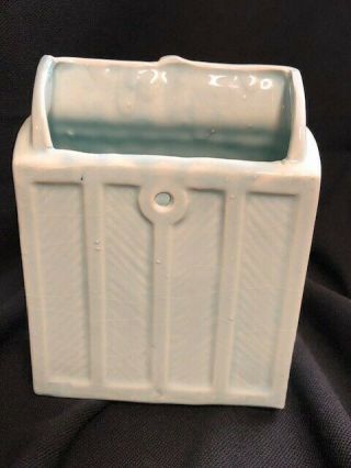 Vintage McCoy Aqua Mailbox Wall Pocket Pottery 7 