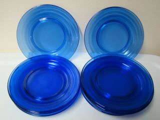 Antique Cobalt Blue 6 " Dessert/salad Plates