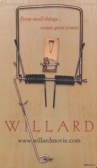 2003 Willard Movie Promo Rat Trap Mouse Pad - - Crispin Glover