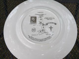 Wedgwood Kruger National Park Giraffe Dinner Plate 1st Edition with Map on back 2