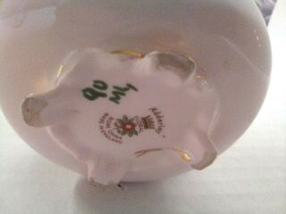 Royal Adderley Floral Bone China Small Pink Vase Multiple Hand Crafted Flowers 6