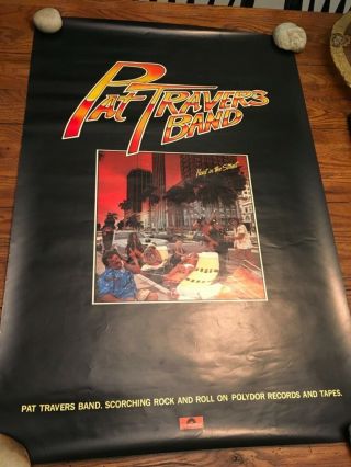 Pat Travers Heat In The Street Promo Poster 24x36 1978 Rare