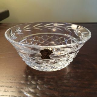 Waterford Crystal Ireland Glandore Dessert Bowl Or Candy Dish Signed Old Sticker