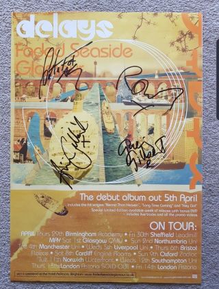Delays Signed Tour Posters X2 Oasis Blur 2