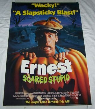 Ernest Scared Stupid Video Vhs Rolled 26 X 40 Movie Poster 1991 Varney