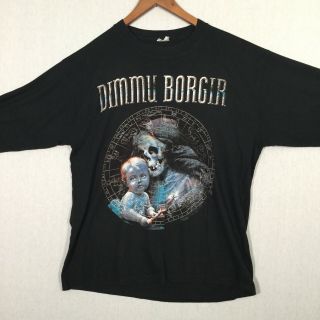 Dimmu Borgir Metal Band T Shirt Size Xl Black Long Sleeve