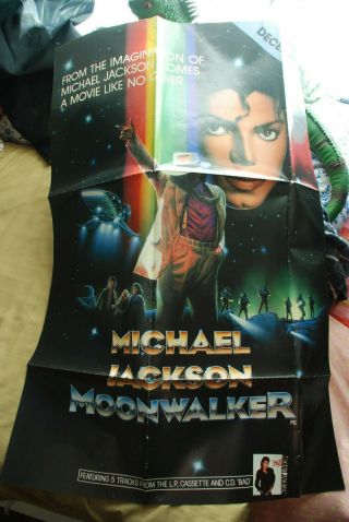 Michael Jackson Rare Movie Poster Moonwalker Bad Album
