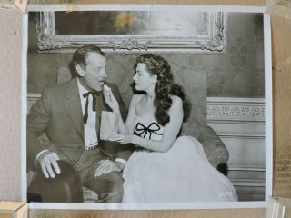 Yvonne De Carlo With Joel Mccrea Busty Candid Photo 1952 San Francisco Story