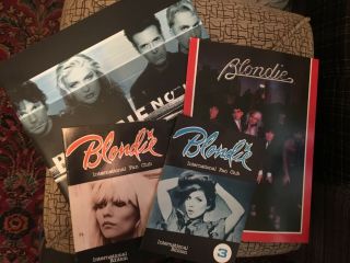 4 Blondie Tour/fan Books Parallel Lines No Exit International Fan Club 2/3