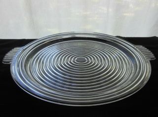 Anchor Hocking Glass Clear Manhattan 14 " Handled Relish Platter Tray