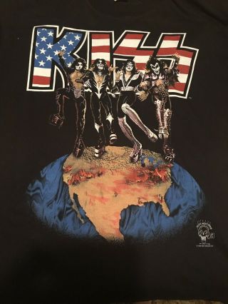 Vintage Kiss Reunion Tour Shirt 1996 Xl