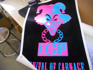 Insane Clown Posse Icp Carnival Of Carnage Black Light Poster