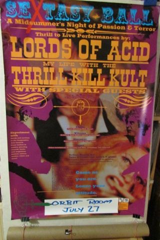 Lords Of Acid Thrill Kill Kult Sextasy Ball Tour 24x36 " Promo Poster [r067]