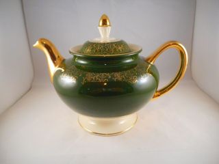 Pretty Teapot & Lid,  Homer Laughlin China,  Lady Greenbriar Pattern,  Vintage Rose