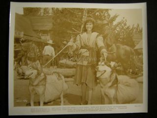 1940 Candid Paulette Goddard North West Mounted Police Vintage Photo 217l