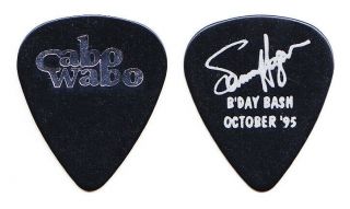 Cabo Wabo Sammy Hagar Signature Black Guitar Pick - 1995 Birthday Bash Van Halen