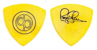 Deep Purple Roger Glover Signature Yellow Guitar Pick - 2017 Long Goodbye Tour