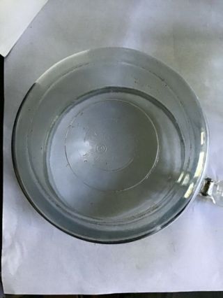 Vintage 3 piece Pyrex 6283 Flameware Glass Double Boiler Pot with Lid 1 1/2 qt 5