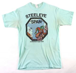 Steeleye Span 1982 European Tour Vintage Concert T - Shirt Size Small