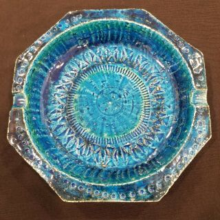 Mid Century Bitossi Ceramic - Aldo Londi - Rimini Blue Ashtray - Italy