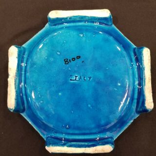 Mid Century Bitossi Ceramic - Aldo Londi - Rimini Blue Ashtray - Italy 4