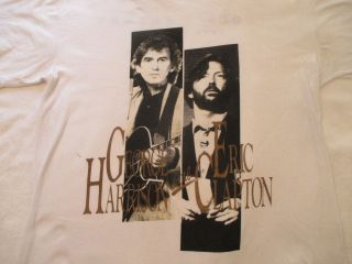 Vintage G Harrison E Clapton Tour Japan 1991 Shirt Unworn