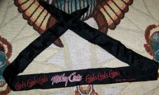Nos Vintage 1987 Motley Crue Girls Headband Scarf Bandana Banner Tapestry