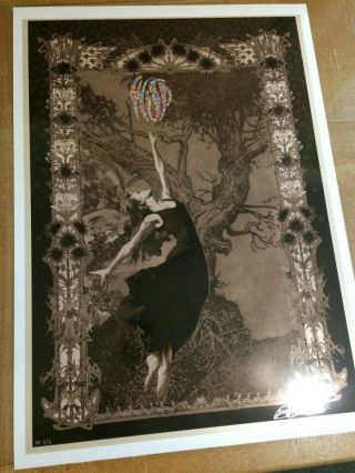 Widespread Panic Angels On High Art Print Pearl Foil Signed Bob Masse Pp 3/3