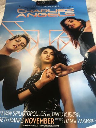 Charlie’s Angels 2019 Theatrical Poster Ds 27x40 Near