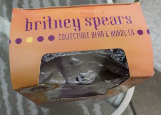 Vintage Britney Spears Collectible Bear with Button 2000 NO CD 3