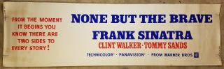 None But The Brave Frank Sinatra 1965 24x82 Movie Poster Banner