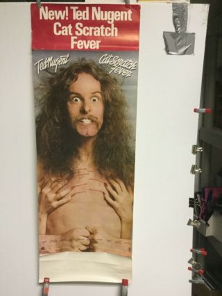Ted Nugent “cat Scratch Fever”.  1977 Promo Poster